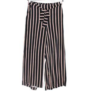 Palazzo Wide Leg Pant Black Orange White Size Med